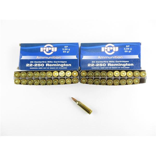 PPU .22-250 REM AMMO LOT