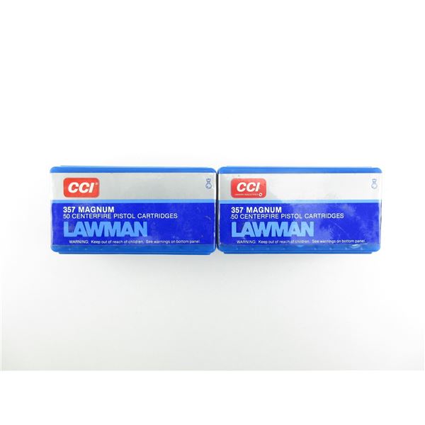 CCI LAWMAN .357 MAGNUM AMMO LOT