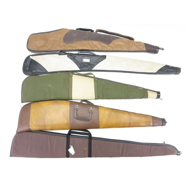 ASSORTED SOFT PADDED RIFLE CASES LOT