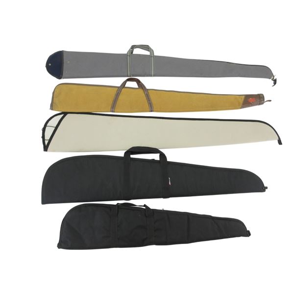 ASSORTED SOFT PADDED RIFLE CASES LOT