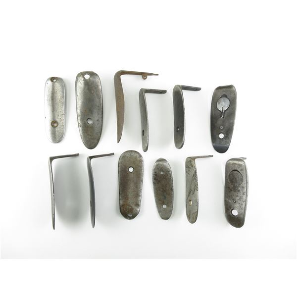 ASSORTED MILITARY BUTT PLATES LOT