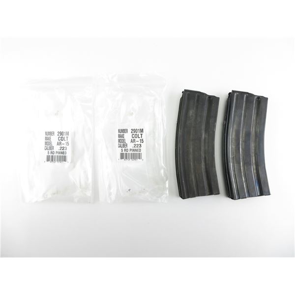 COLT AR15 .223 CAL RIFLE MAGAZINES LOT