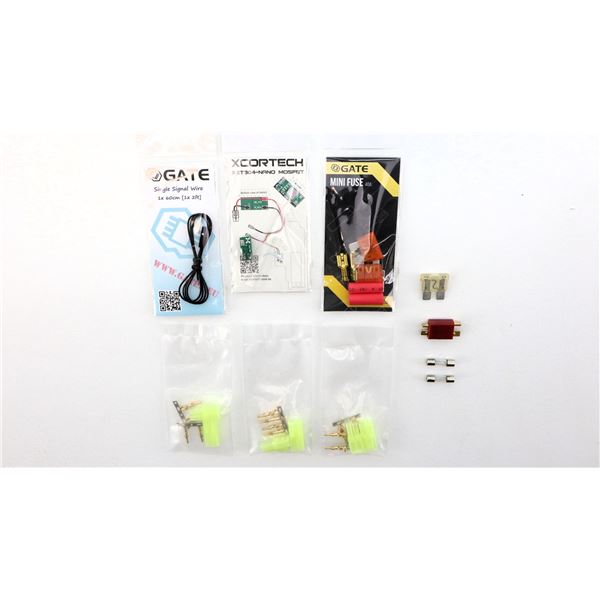 ASSORTED AIRSOFT ELECTRICAL PARTS LOT