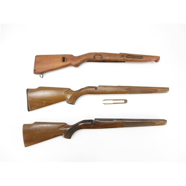 ASSORTED UNKNOWN RIFLE STOCKS LOT