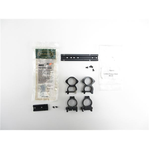 ASSORTED SCOPE RINGS AND BASES LOT