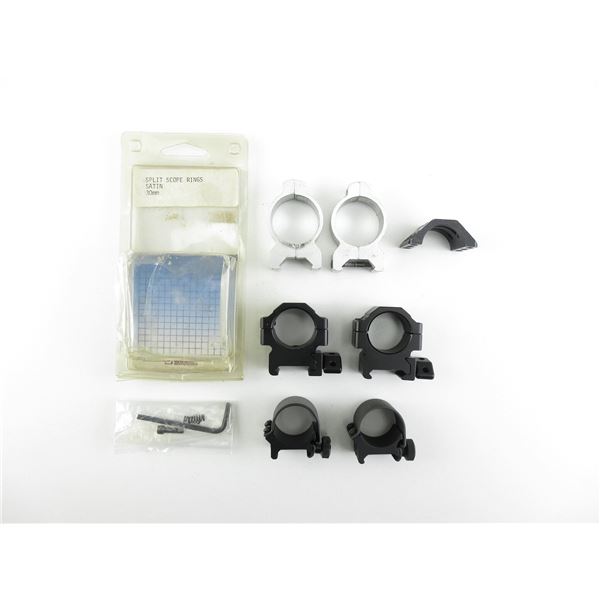 ASSORTED SCOPE RINGS LOT