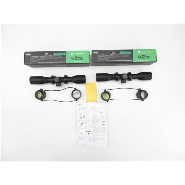 CENTERPOINT 4X 32MM RIFLESCOPES LOT
