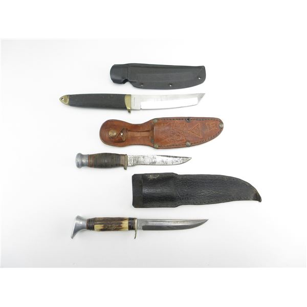 ASSORTED FIXED BLADE KNIFES LOT