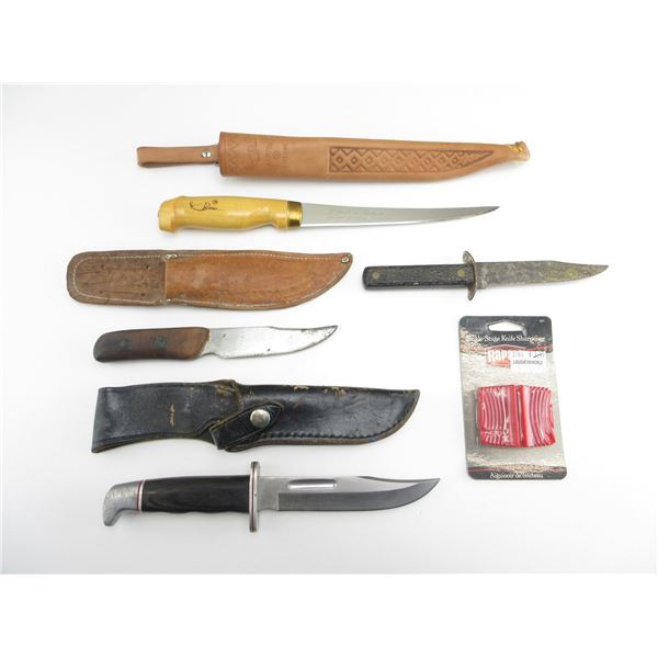 ASSORTED FIXED BLADE KNIVES LOT