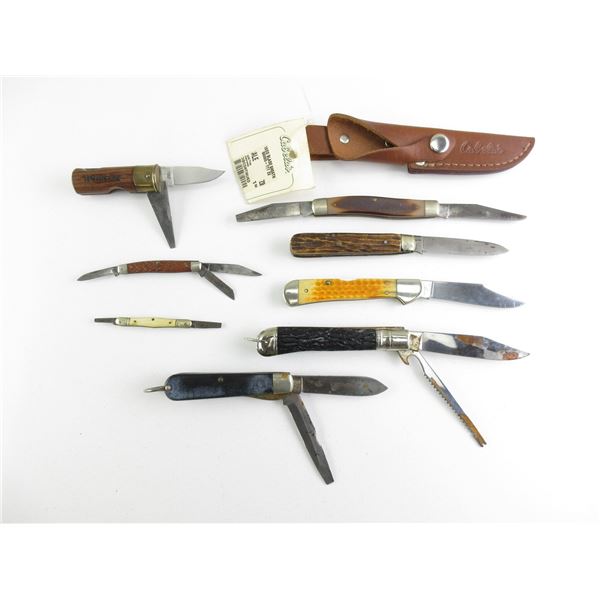 ASSORTED FOLDING KNIVES LOT