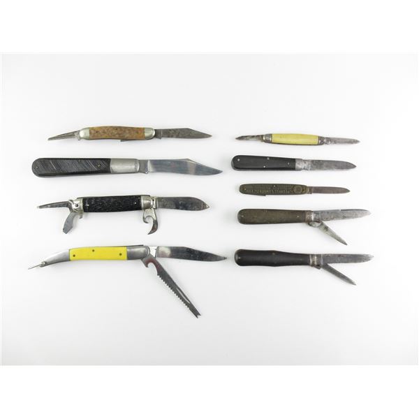 ASSORTED FOLDING KNIVES LOT