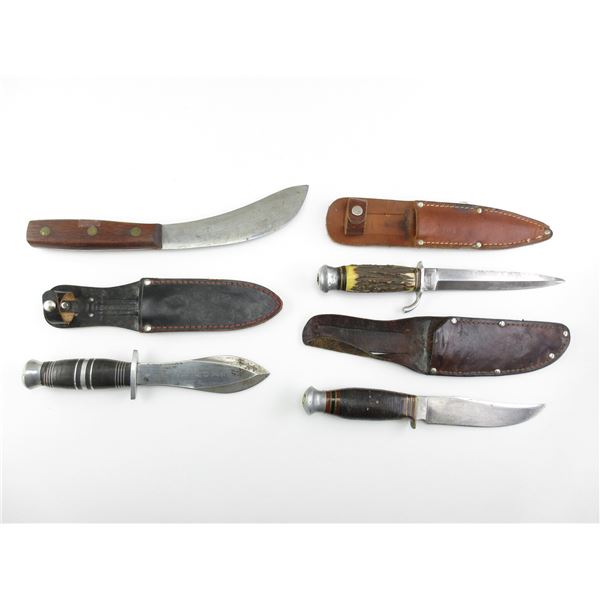 ASSORTED FIXED BLADE KNIVES LOT