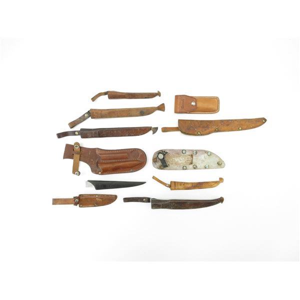 ASSORTED LEATHER SHEATHS LOT