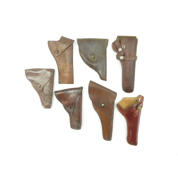 ASSORTED LEATHER HOLSTERS LOT