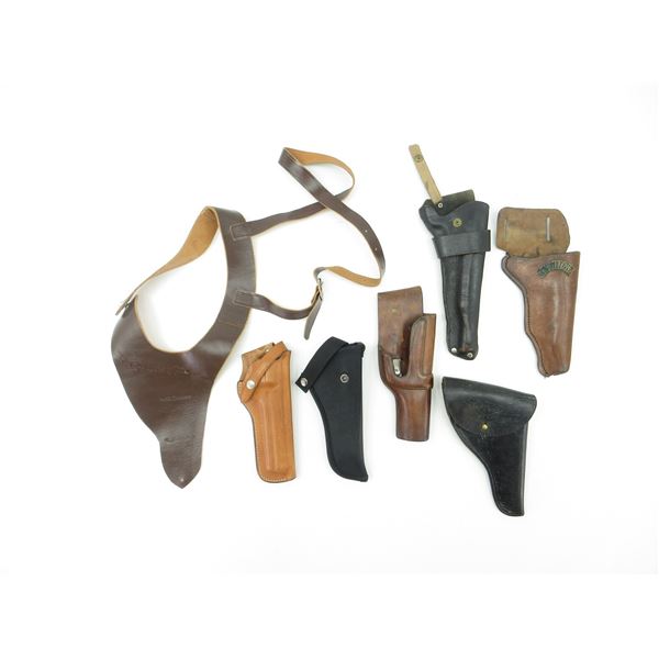 ASSORTED LEATHER HOLSTERS LOT