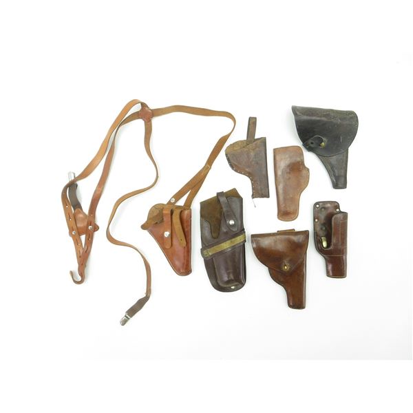 ASSORTED LEATHER HOLSTERS LOT