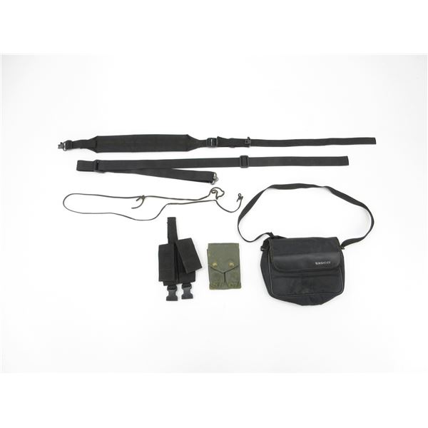 ASSORTED RIFLE SLINGS AND POUCHES LOT