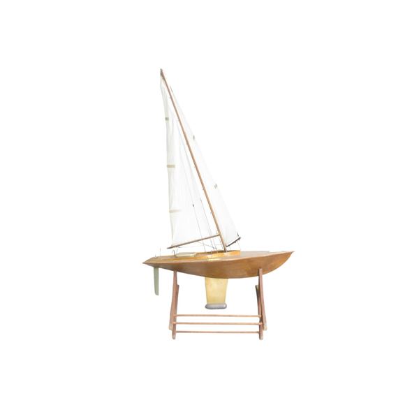 MODEL WOODEN SAIL BOAT