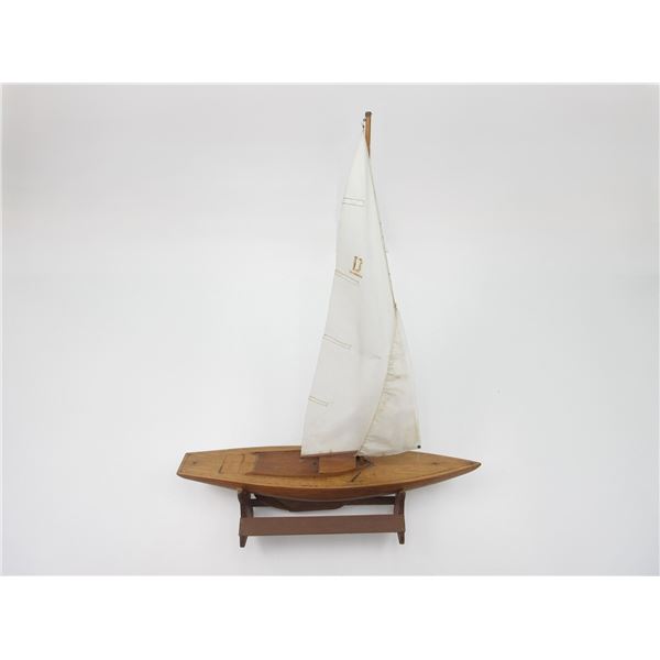 MODEL WOODEN SAIL BOAT