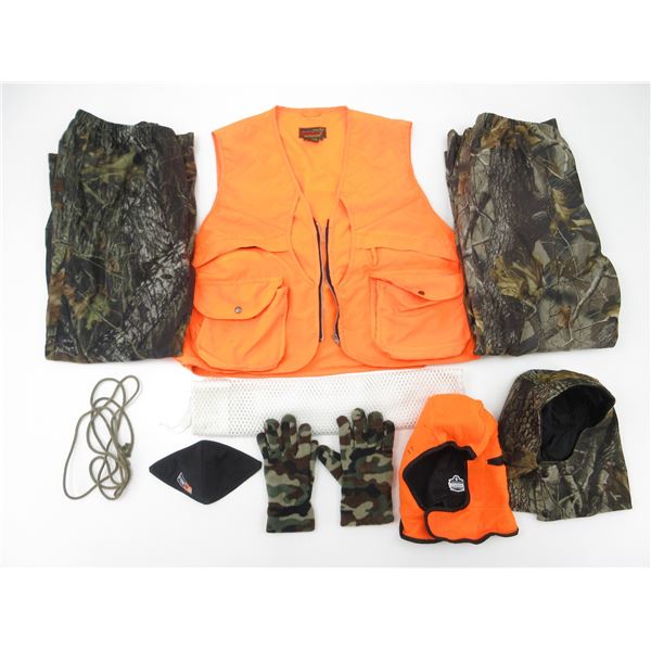 ASSORTED HUNTING CLOTHES LOT