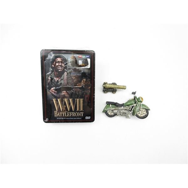 MINIATURE TOYS AND WWII DVD LOT