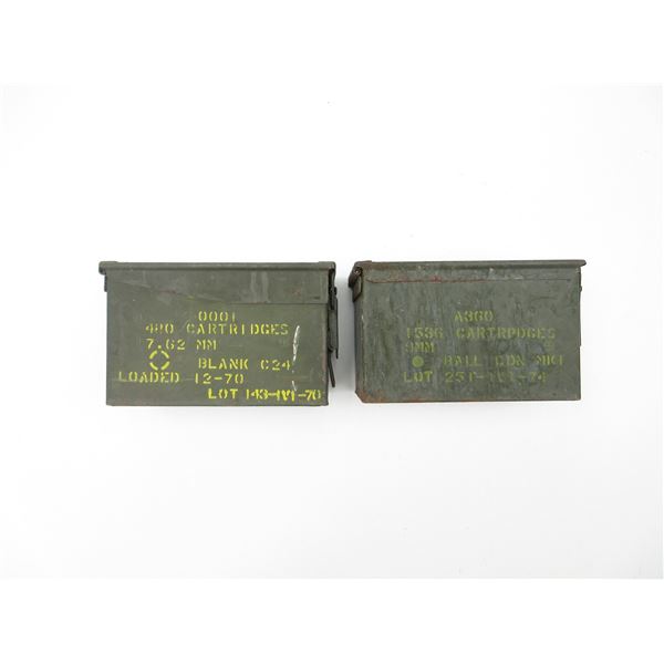 ASSORTED METAL AMMO TIN LOT
