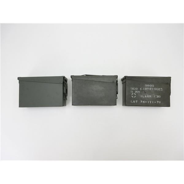 ASSORTED METAL AMMO TIN LOT