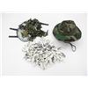 Image 1 : CANADIAN MILITARY ASSORTED HELMET SCRIMS AND HAT LOT