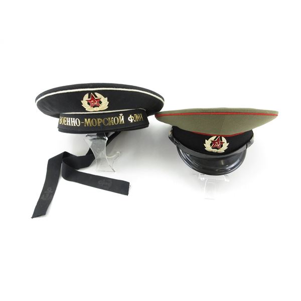 RUSSIAN MILITARY CAP LOT