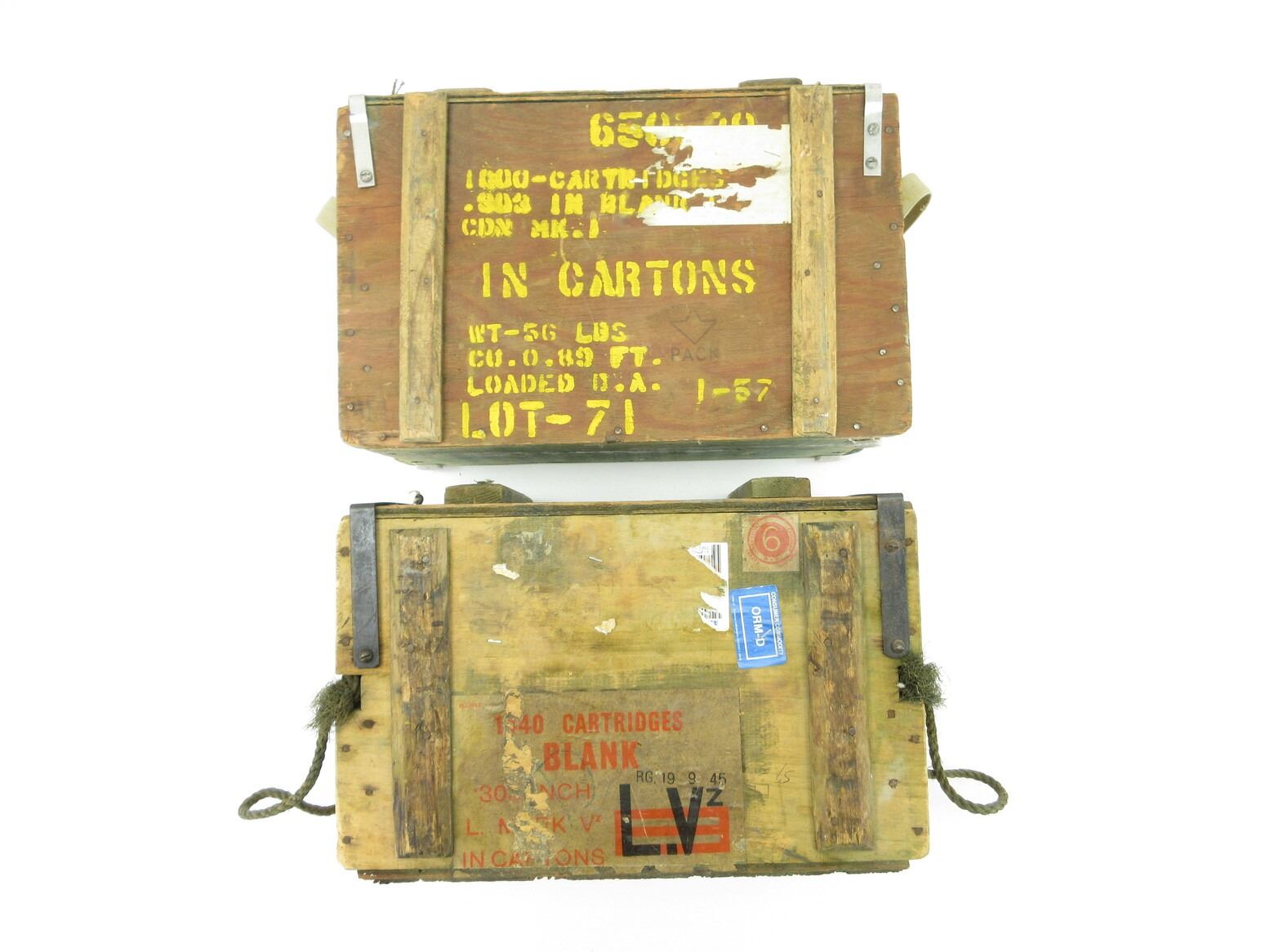 Candian Rifle Bullets Box WWII / POST-WWII CANADIAN MILITARY AMMO CRATE LOT - Switzer's Auction ...