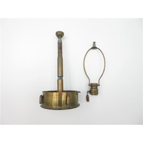 WWII U.S. NAVY TRENCH ART LAMP