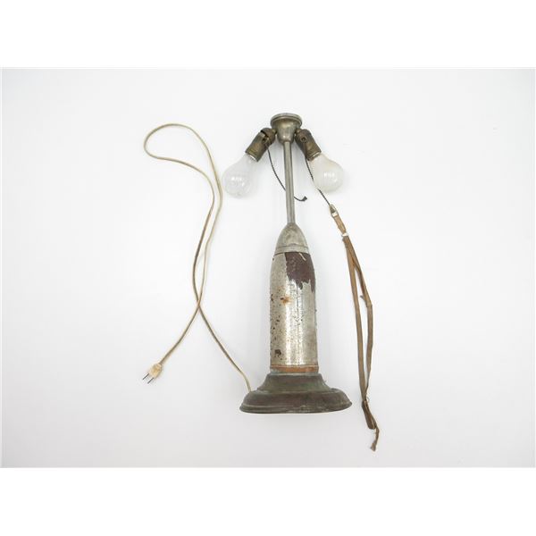 UNKNOWN MILITARY TRENCH ART LAMP