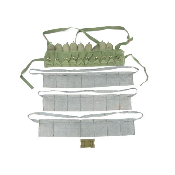 ASSORTED MILITARY BANDOLIERS ETC. LOT