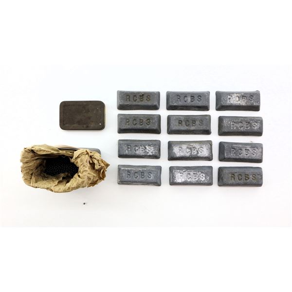 LEAD PELLETS AND INGOTS LOT