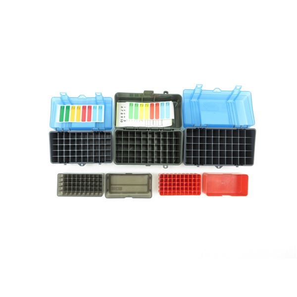 ASSORTED PLASTIC AMMO CONTAINERS LOT