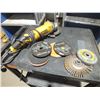 Image 1 : Dewalt Grinder w/  11 Assorted Disc's