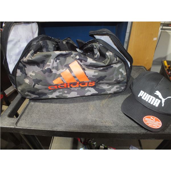 Adidas Gym Bag & Puma Hat