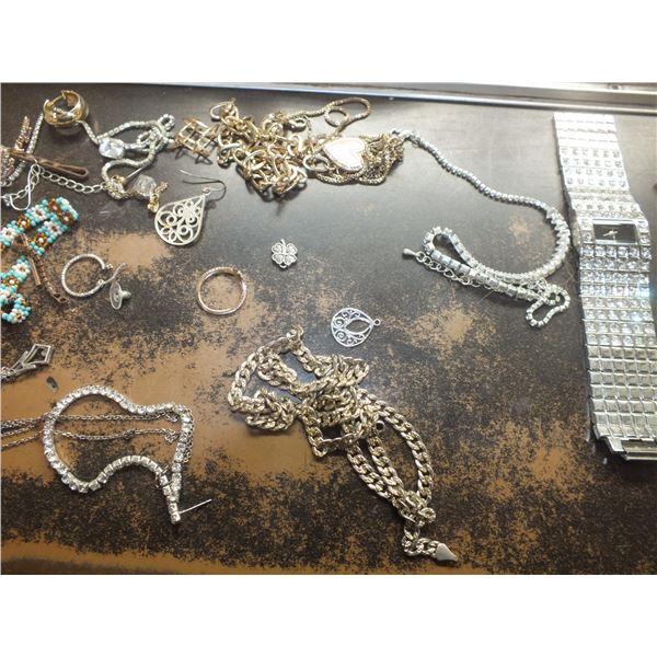 Bag Of Assorted Costume Jewelry