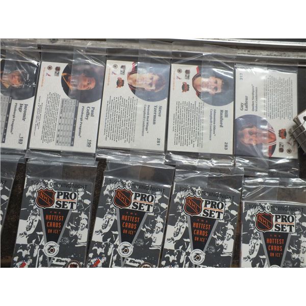 10 Packs Of 1991-92 Opening Night Pro Set Hockey Cards