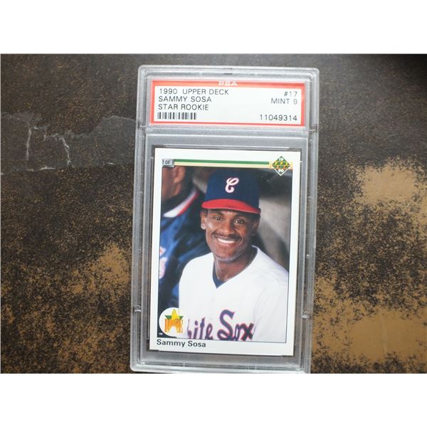 1990 Upper Deck Chicago White Sox Sammy Sosa In Case