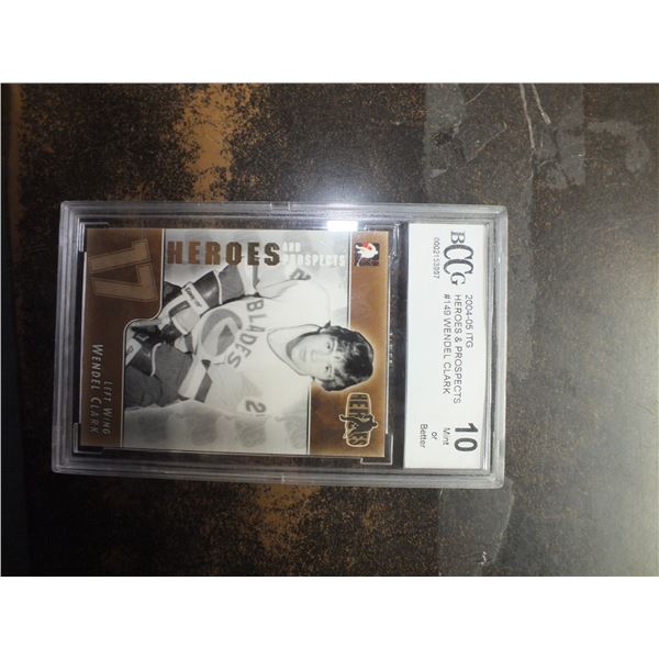 2004-05 Heroes & Prospects Wedel Clark Card In Case