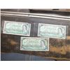 Image 1 : 3 1867-1967 Centennial Canadian 1 Dollar Bills