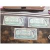 Image 1 : 3 1967 Canadian 1 Dollar Bills