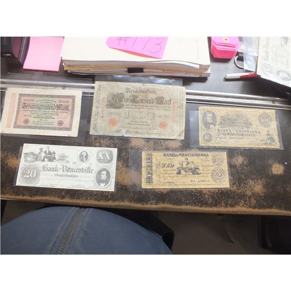 Old bank Notes