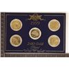 5 COIN 1999-P 24KT GOLD PLATED STATE QUARTER SET