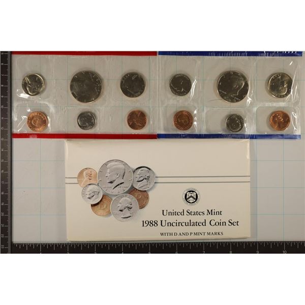 1988 US MINT SET (UNC) P/D (WITH ENVELOPE)