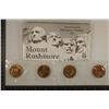 MT. RUSHMORE PRESIDENTIAL MINI MEDALS SET 4-1.25"