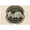 Image 1 : 1 TROY OZ .999 FINE SILVER PF ROUND STAGECOACH