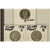Image 1 : 3-1976-S SILVER PROOF BICENTENNIAL QUARTERS