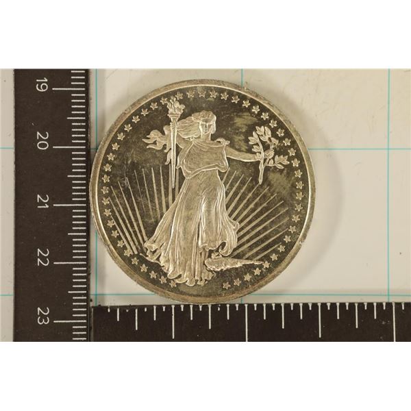 1 TROY OZ .999 FINE SILVER PF ROUND, SILVERTOWNE